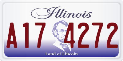 IL license plate A174272
