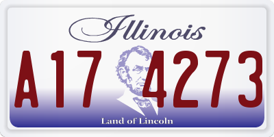 IL license plate A174273