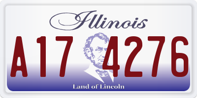 IL license plate A174276