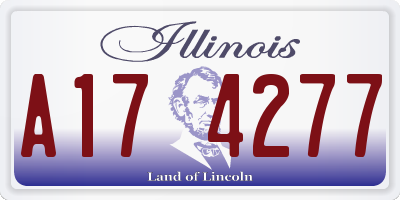IL license plate A174277