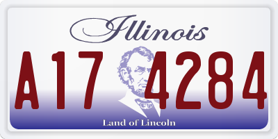 IL license plate A174284