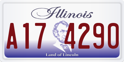 IL license plate A174290