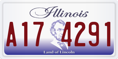 IL license plate A174291