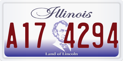 IL license plate A174294