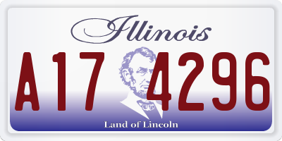 IL license plate A174296