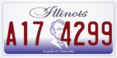 IL license plate A174299