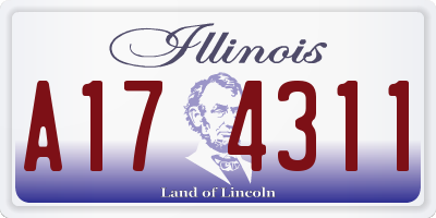 IL license plate A174311