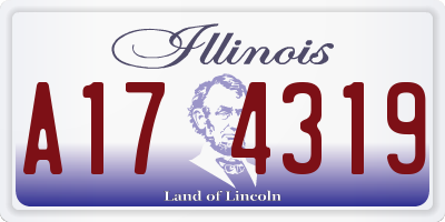 IL license plate A174319