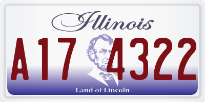 IL license plate A174322