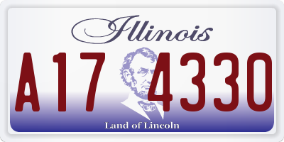 IL license plate A174330