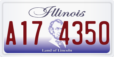 IL license plate A174350