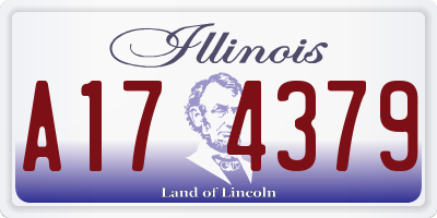 IL license plate A174379