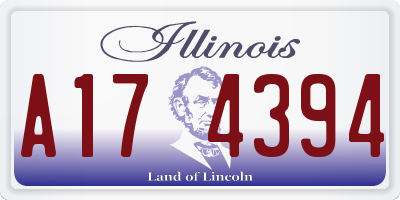 IL license plate A174394