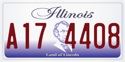IL license plate A174408