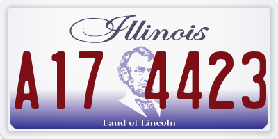 IL license plate A174423