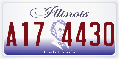 IL license plate A174430