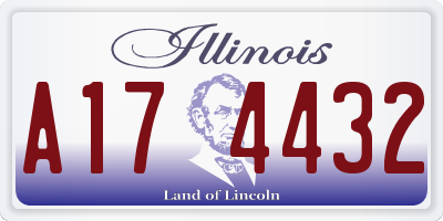 IL license plate A174432