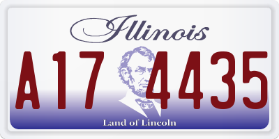 IL license plate A174435