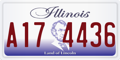 IL license plate A174436