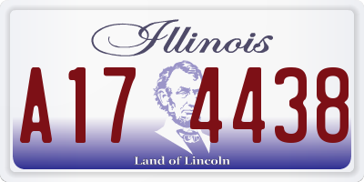IL license plate A174438
