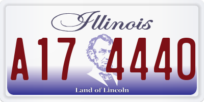 IL license plate A174440