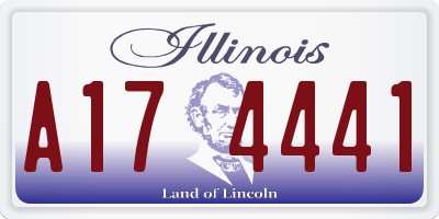 IL license plate A174441