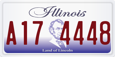 IL license plate A174448
