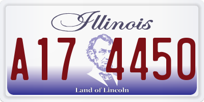 IL license plate A174450