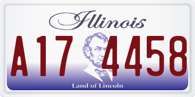 IL license plate A174458