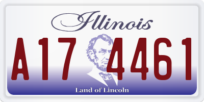 IL license plate A174461