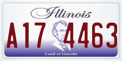 IL license plate A174463