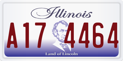 IL license plate A174464