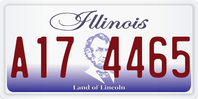 IL license plate A174465