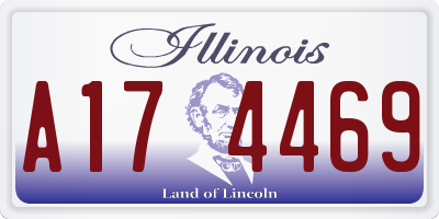 IL license plate A174469