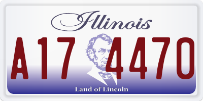 IL license plate A174470