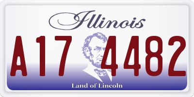IL license plate A174482