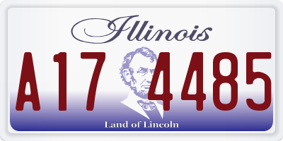 IL license plate A174485