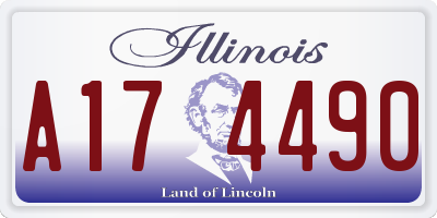 IL license plate A174490