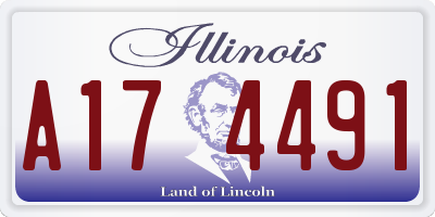 IL license plate A174491