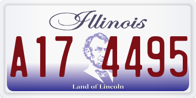 IL license plate A174495