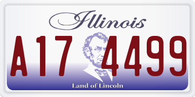 IL license plate A174499