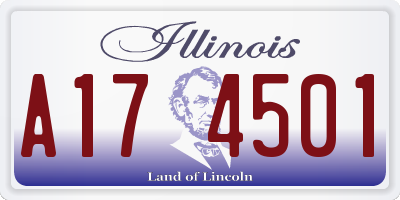 IL license plate A174501