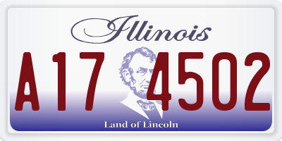 IL license plate A174502