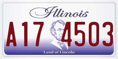 IL license plate A174503