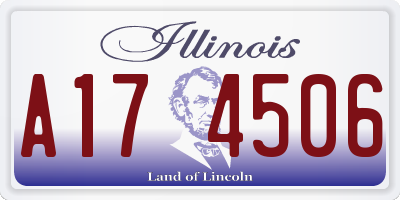 IL license plate A174506