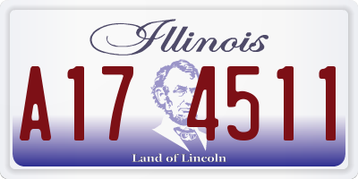 IL license plate A174511