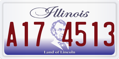 IL license plate A174513