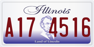 IL license plate A174516