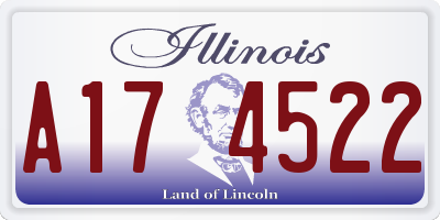IL license plate A174522