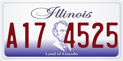 IL license plate A174525